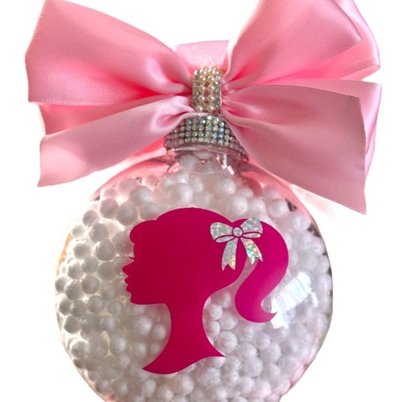 Christmas Ornament Set 4, Custom Ornaments, Barbie Inspired Gift, Personalized - Picture 10 of 16